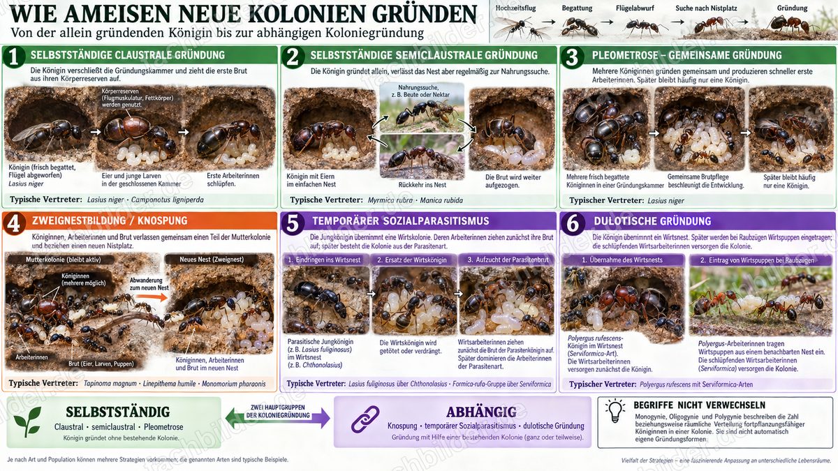 Koloniegründung bei Ameisen
