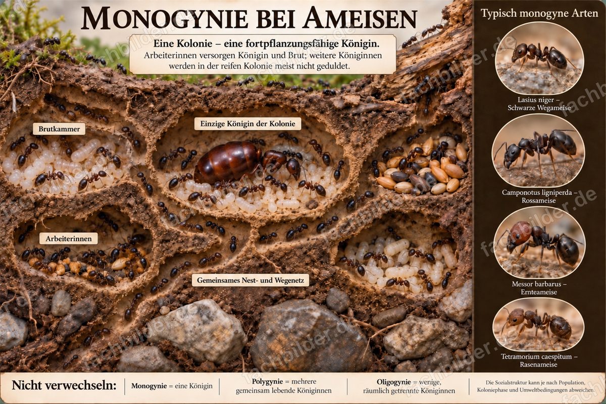 Monogynie bei Ameisen