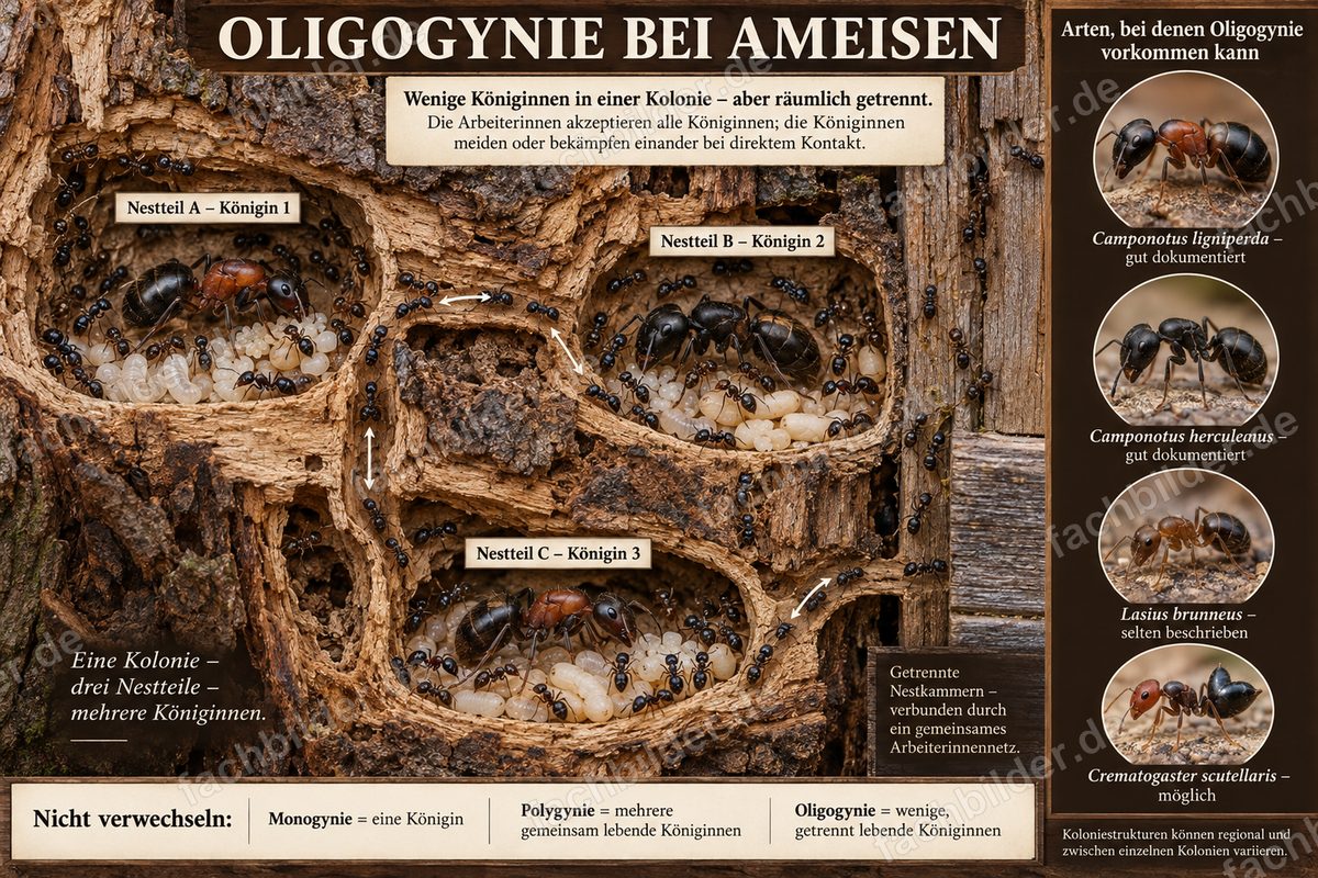 Oligogynie bei Ameisen