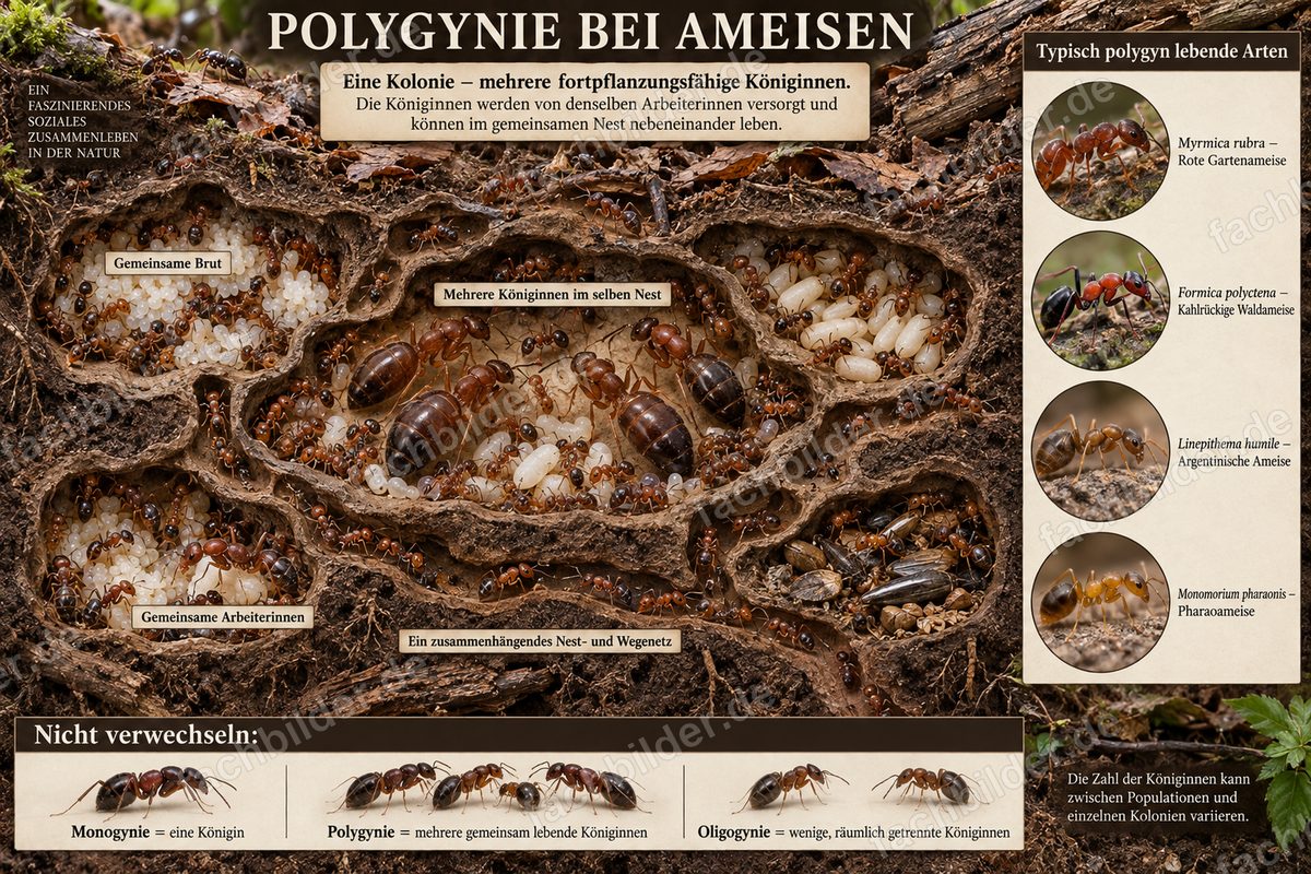 Polygynie bei Ameisen: kompakte Übersicht
