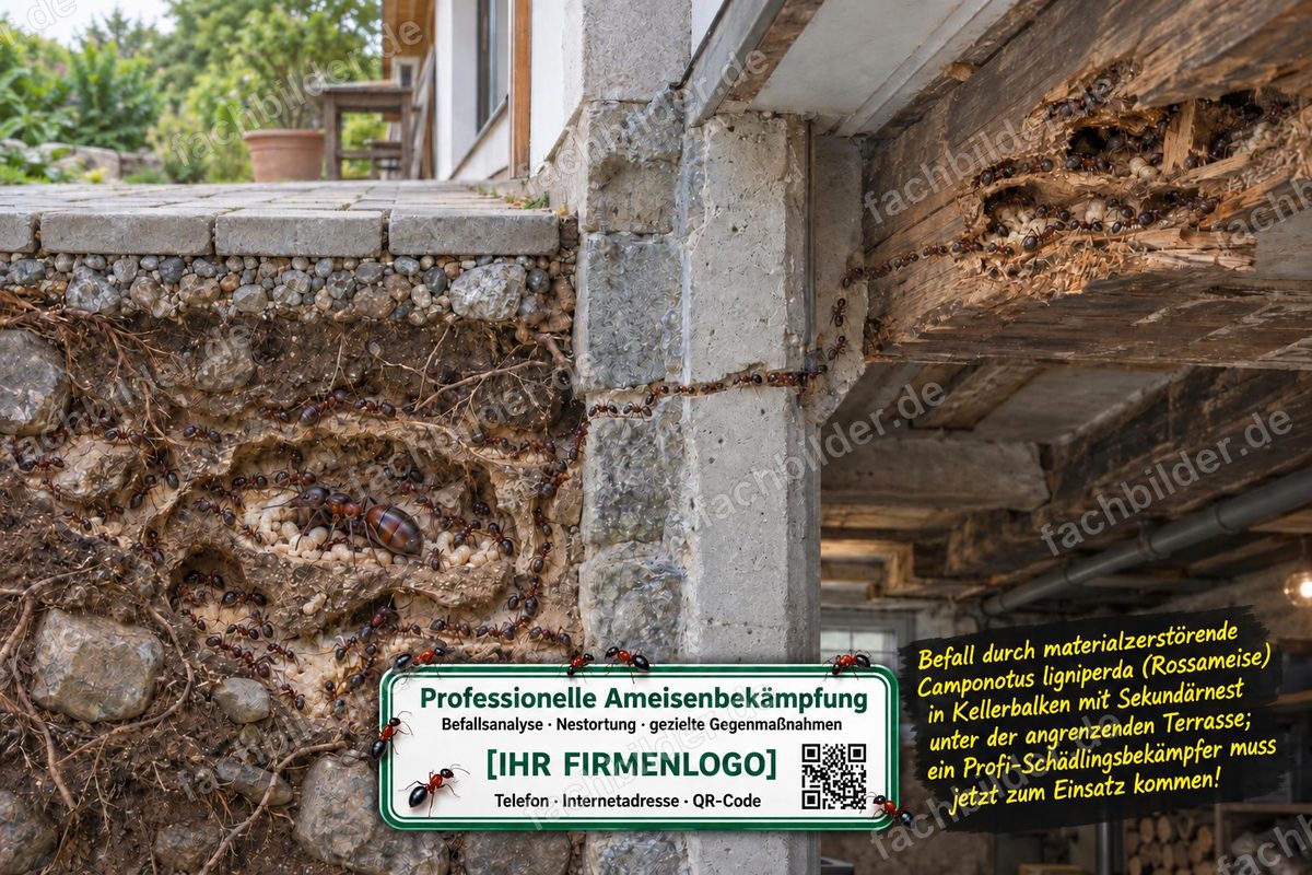 Camponotus ligniperda: der Holzzerstörer