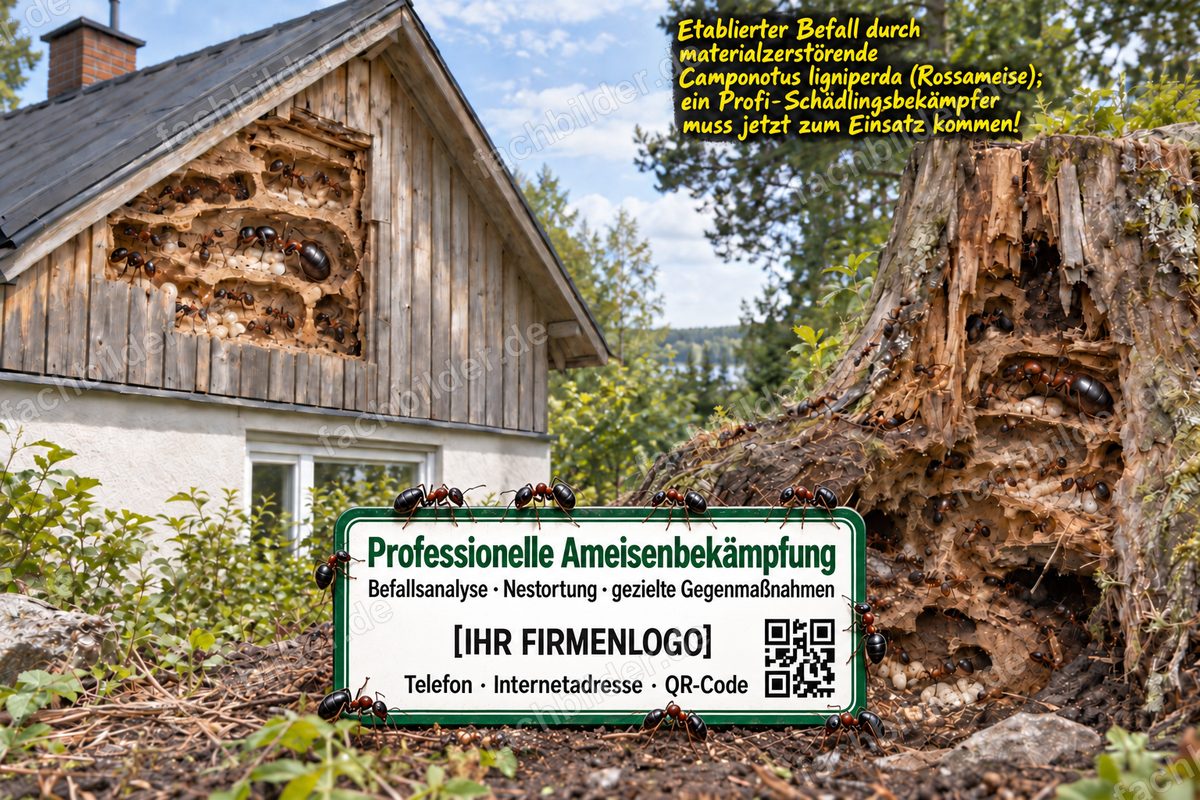 Camponotus ligniperda: Schädlingsprofi gesucht