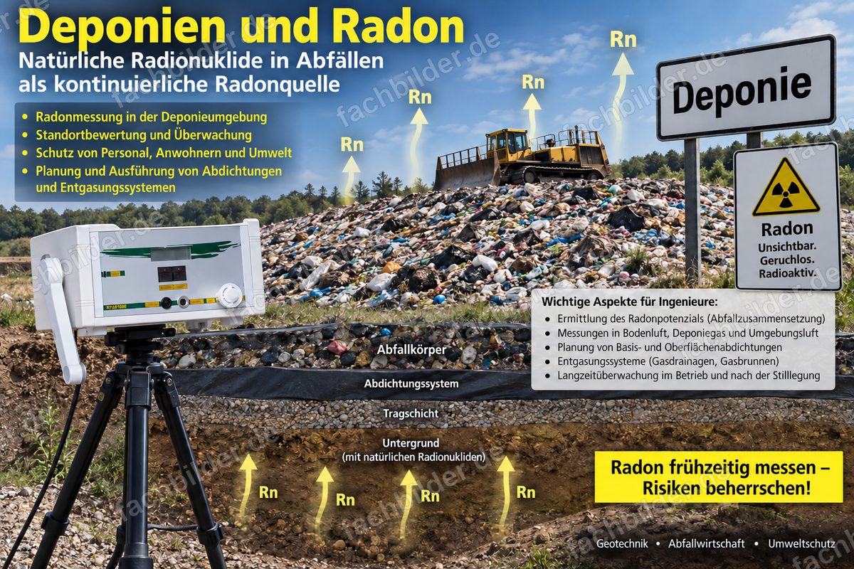 Deponien und Radon: Radonmessung und Hinweise für Ingenieure