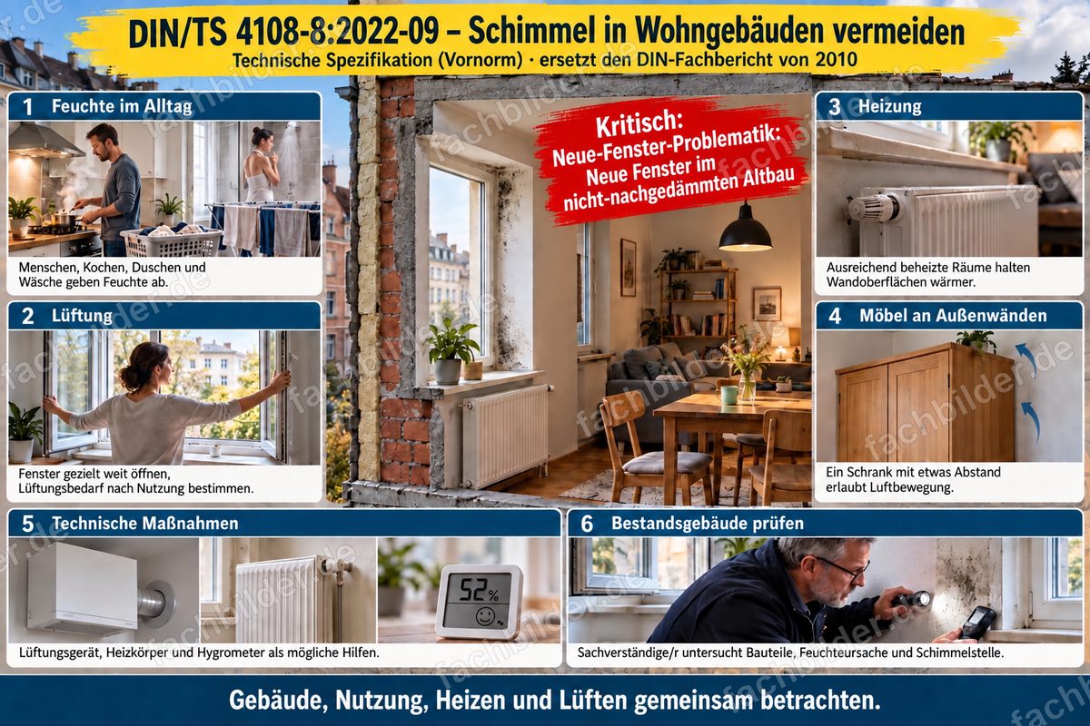 DIN/TS 4108-8 und die Neue-Fenster-Problematik