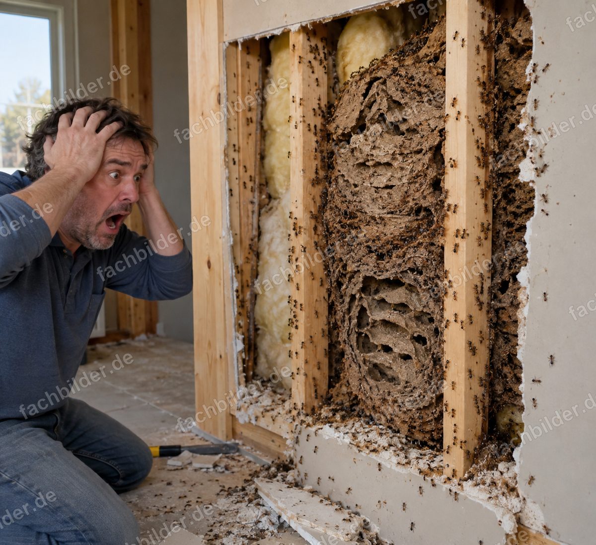 Holzameisen haben mein Haus in Beschlag genommen