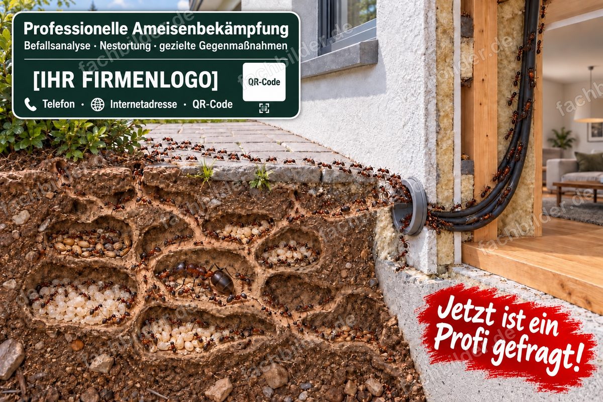 Holzameisen nutzen jeden Schlitz: jetzt sind Profis gefragt