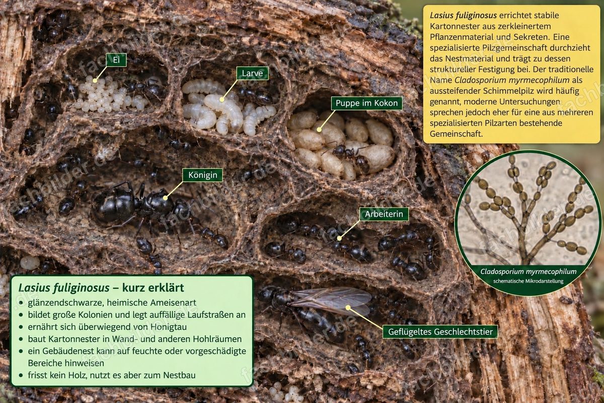 Lasius fuliginosus kurz erklärt
