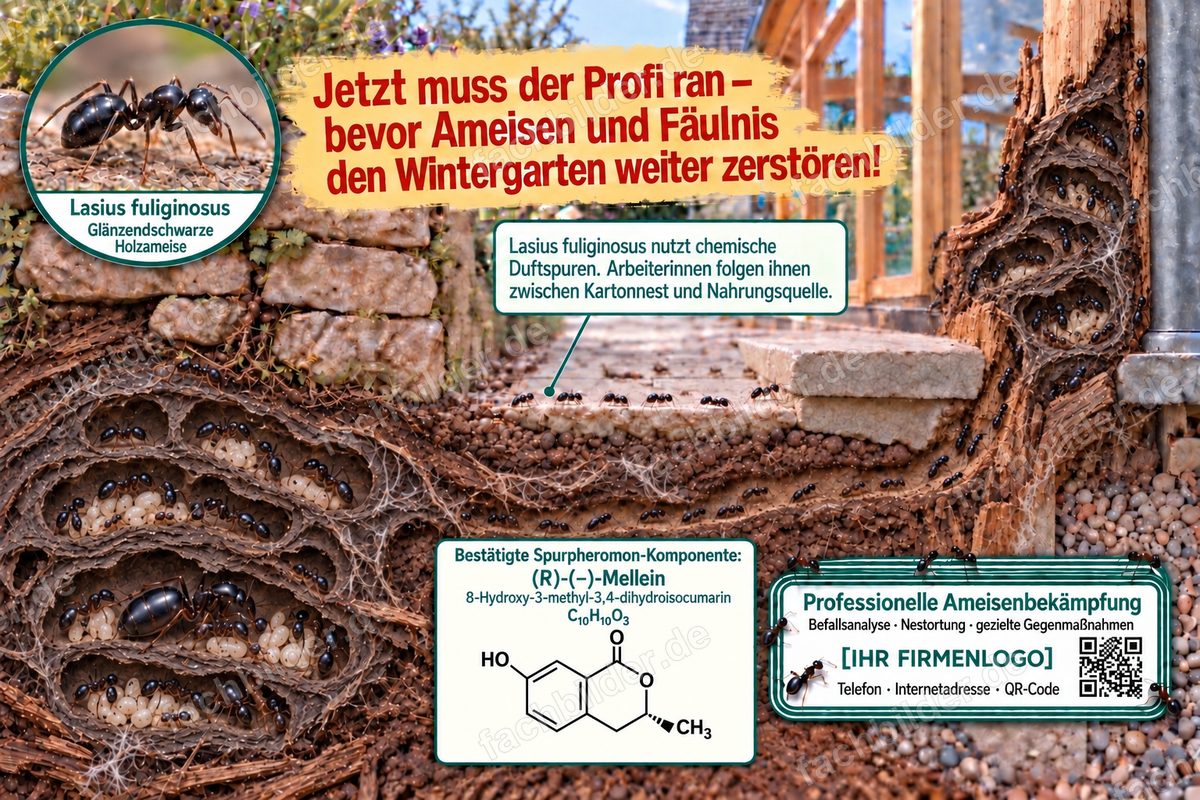 Lasius fuliginosus nutzt Spurpheromone, so finden sie immer wieder zurück