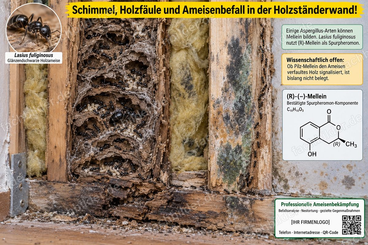 Lasius fuliginosus und die Spurpheromone