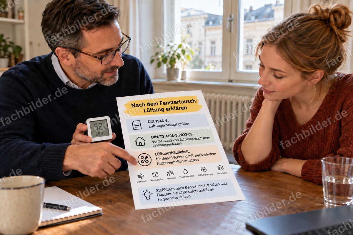 Nach dem Fenstertausch: Lüftung erklären