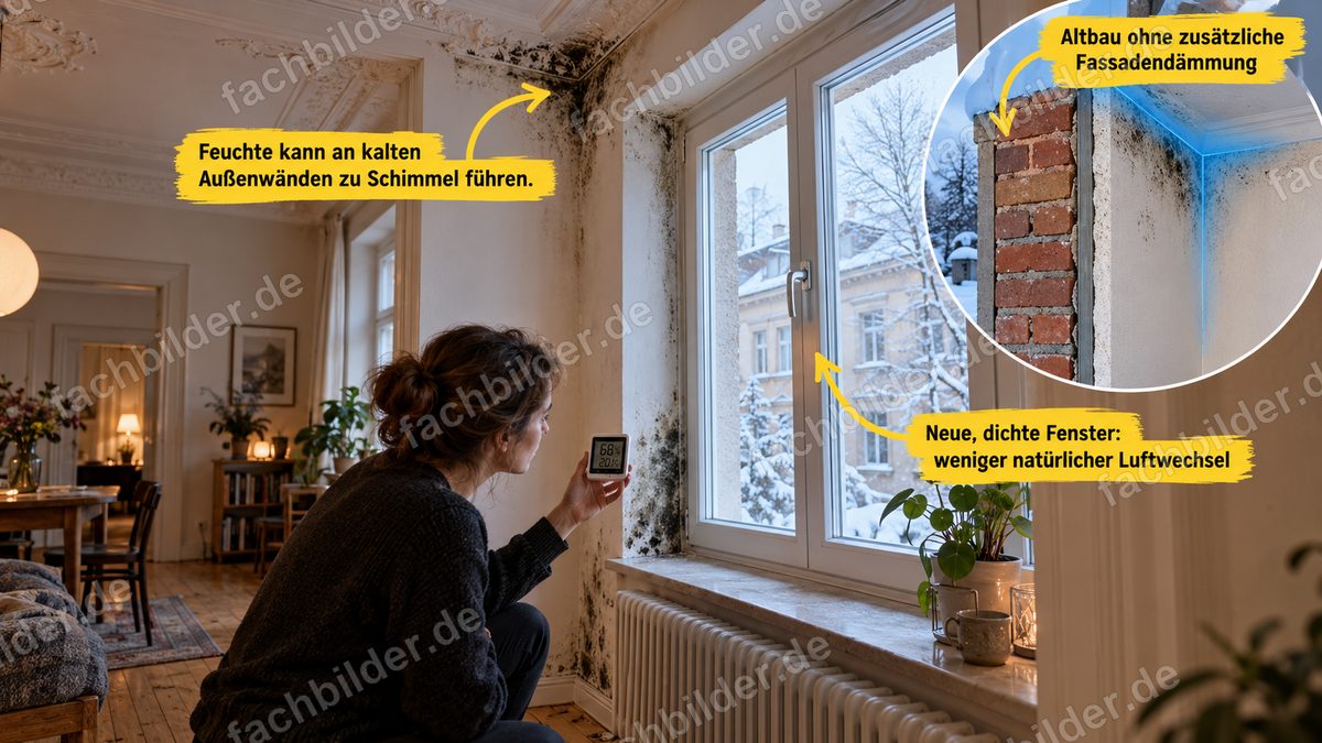 Neue Fenster im Altbau ohne zusätzliche Fassadendämmung