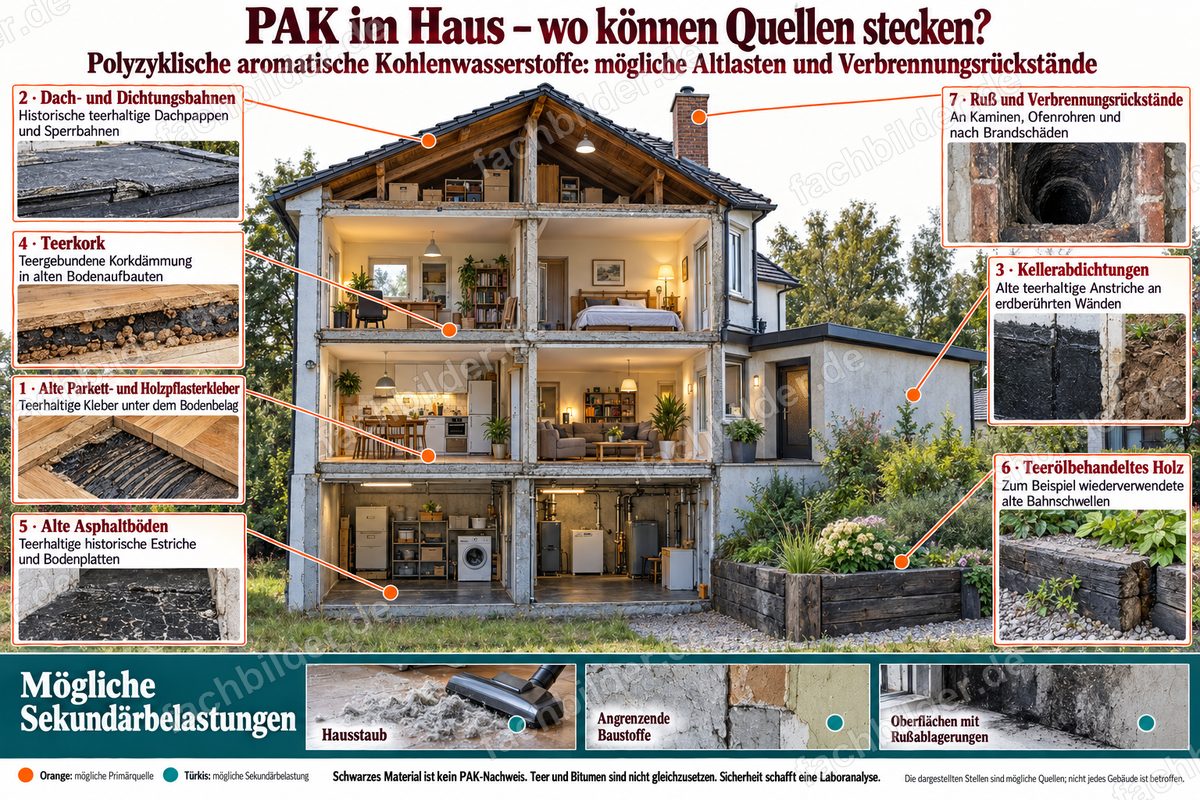PAK im Haus: wo können Quellen stecken?