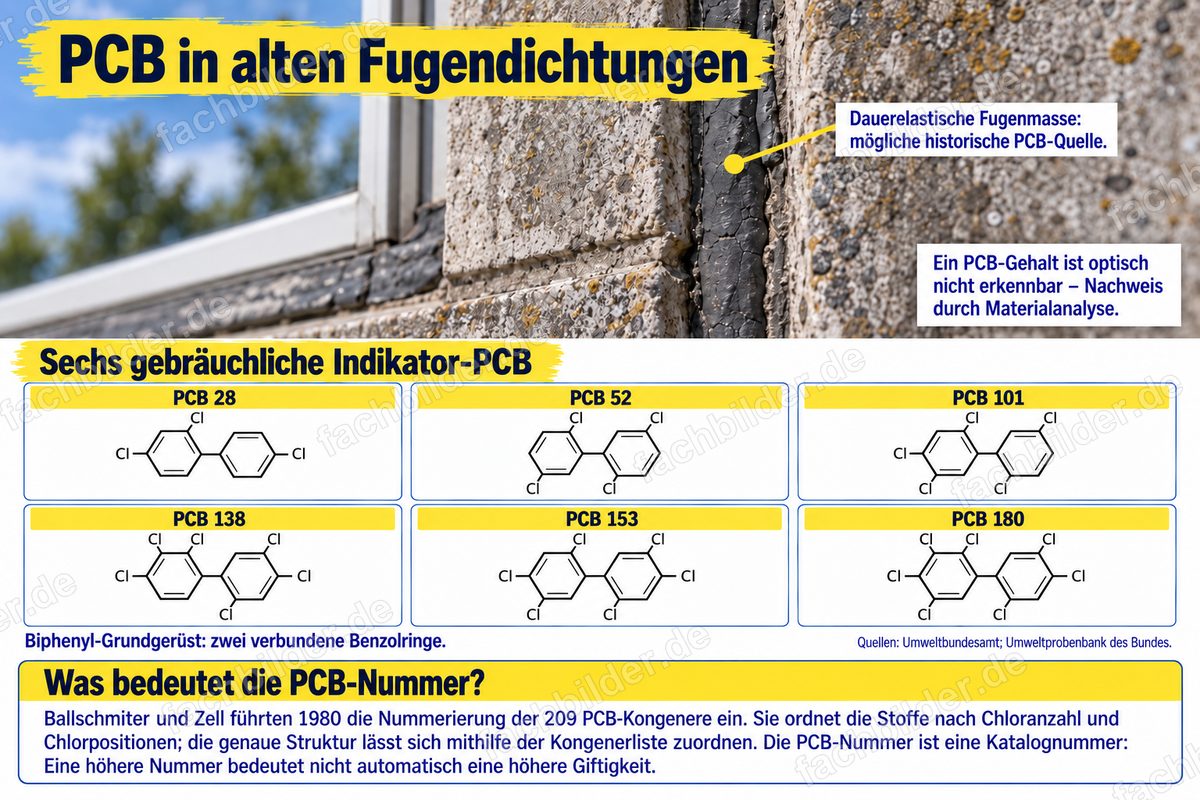 PCB in alten Fugendichtungen: was bedeutet die PCB-Nummer?