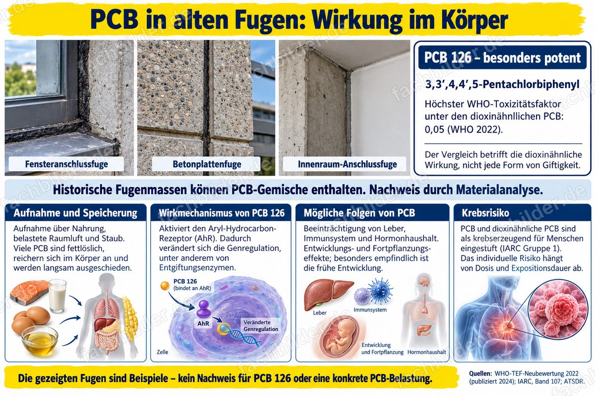 PCB in alten Fugen: Wirkung im Körper