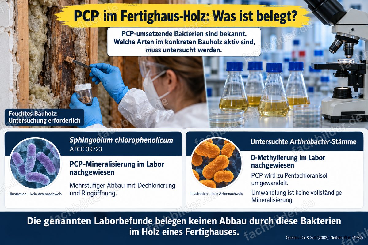 PCP im Fertighaus-Holz: was ist belegt?