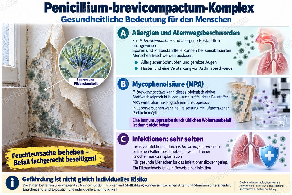 Penicillium-brevicompactum-Komplex: gesundheitliche Bedeutung
