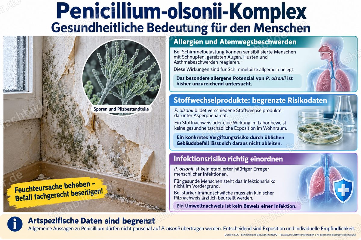 Penicillium-olsonii-Komplex: gesundheitliche Bedeutung