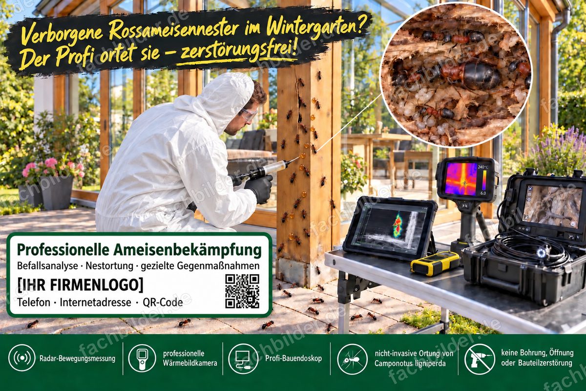 Professionelle Gelpunkt-Platzierung gegen Ameisenbefall