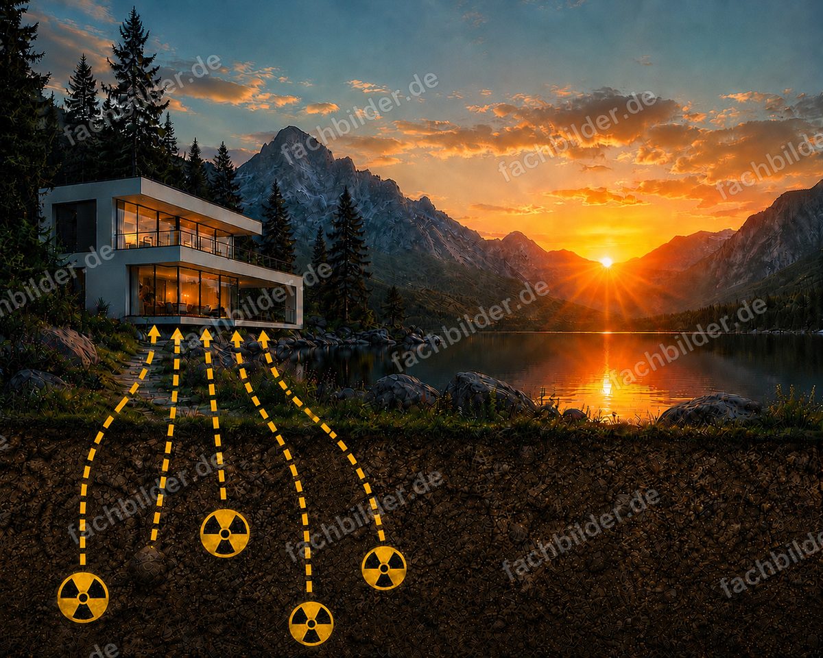 Radium setzt radioaktive Gase frei