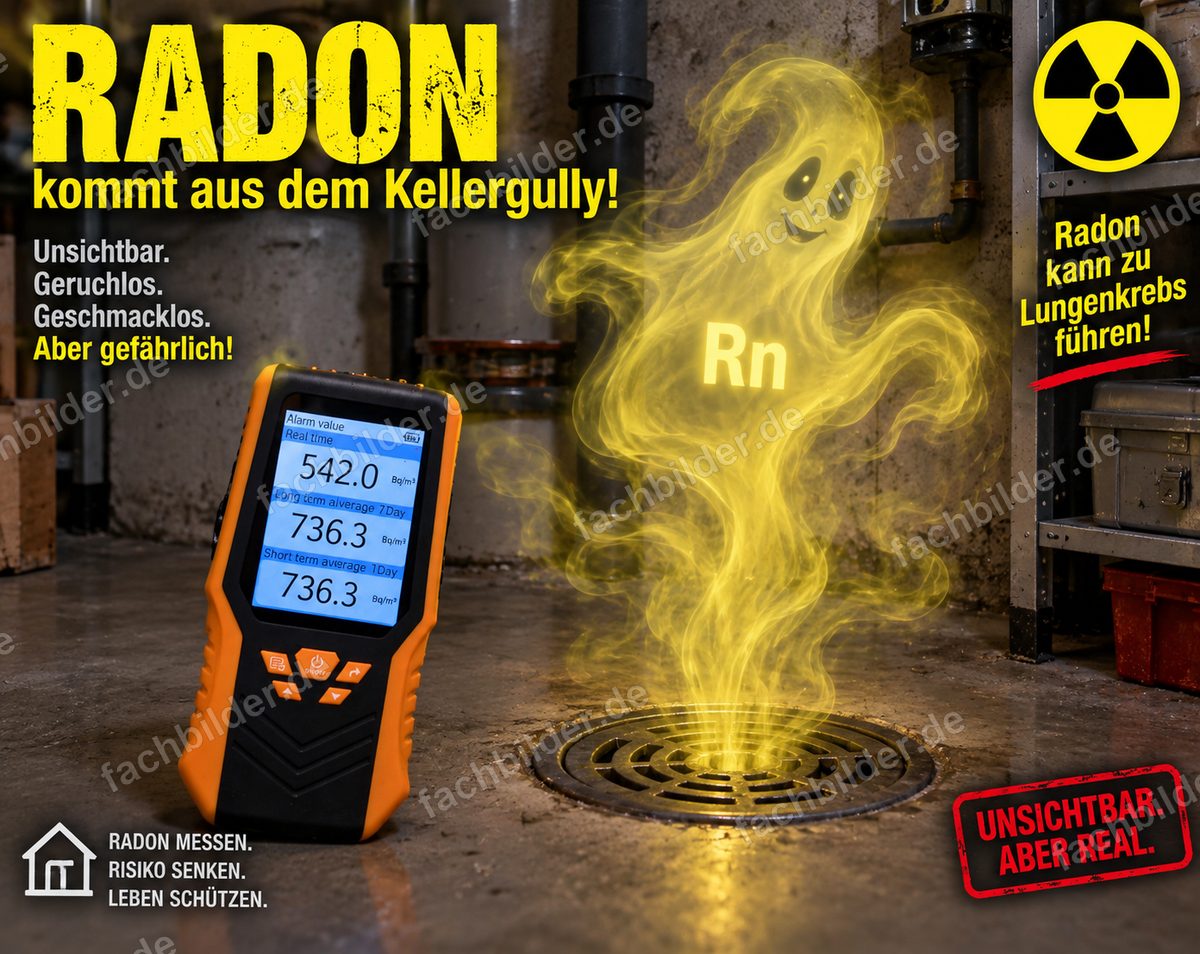 Radon kommt aus dem Kellergully