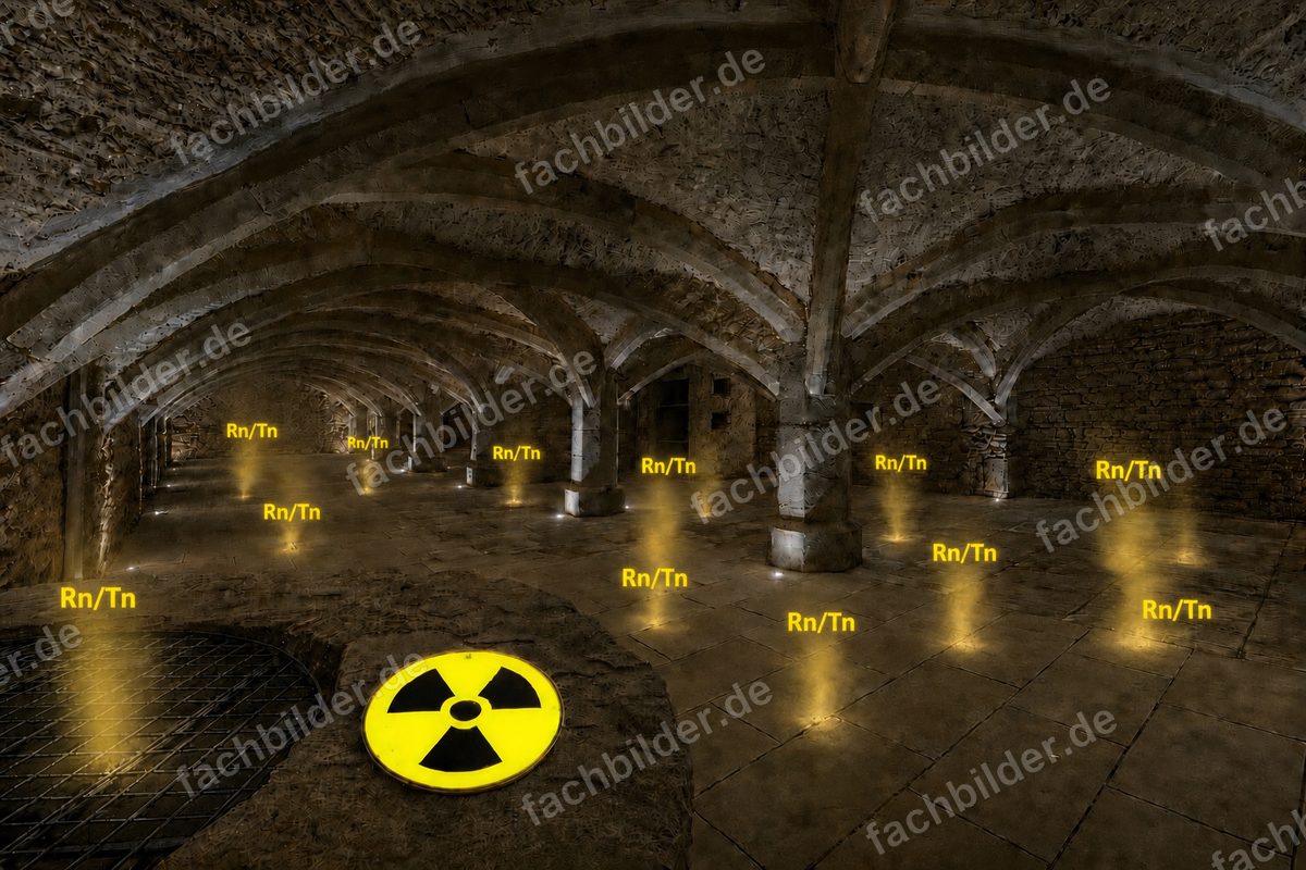 Historische Gewölbekeller sind oft stark Radon-belastet