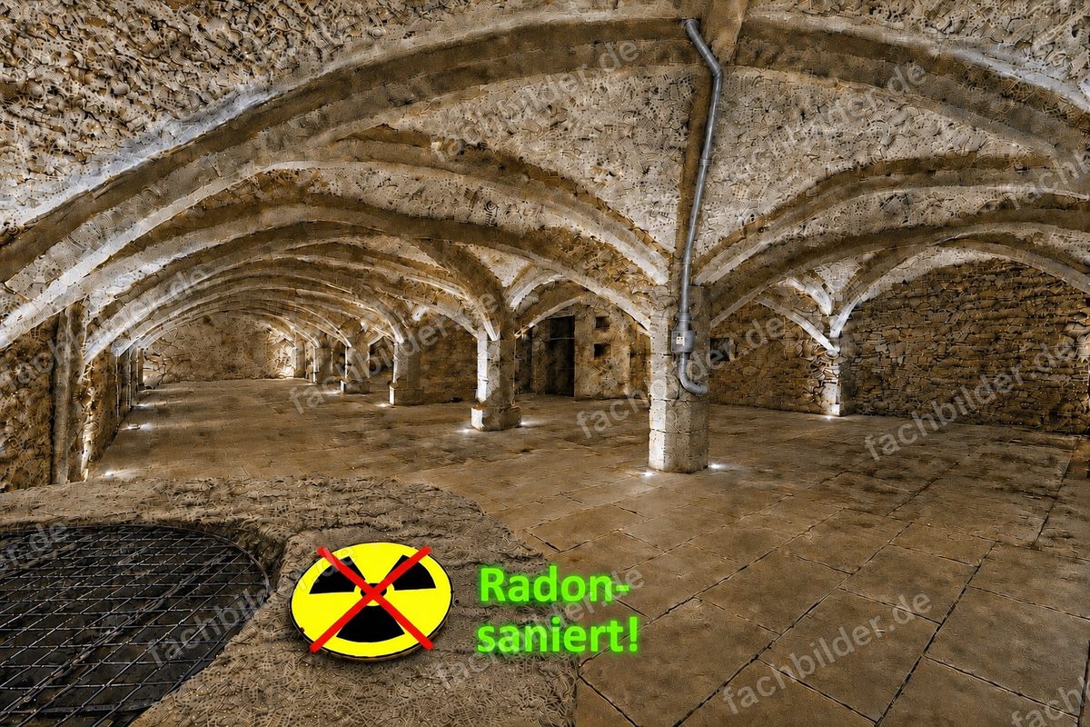 Mit der SSD-Radonabsaugung radonsanierter Gewölbekeller