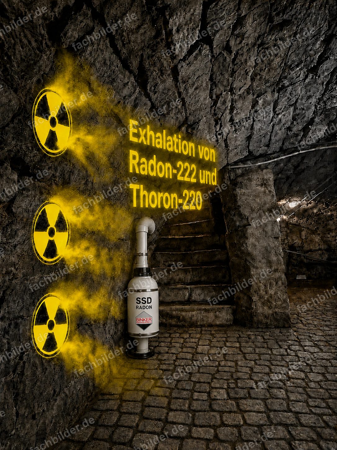 SSD-Radonabsaugung im historischen Gewölbekeller