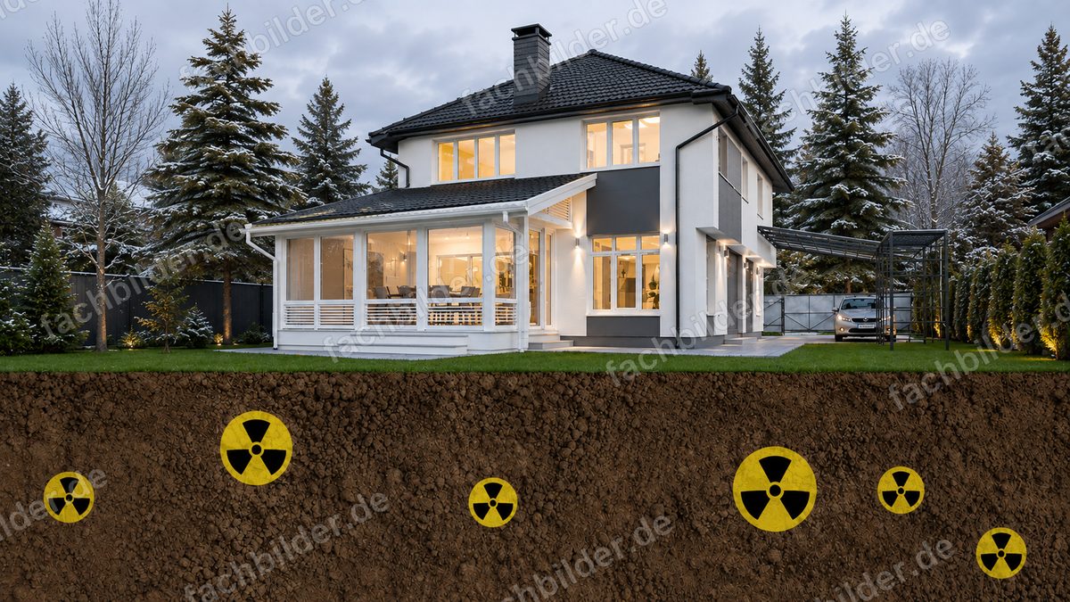 Radon kommt überall im Erdreich vor