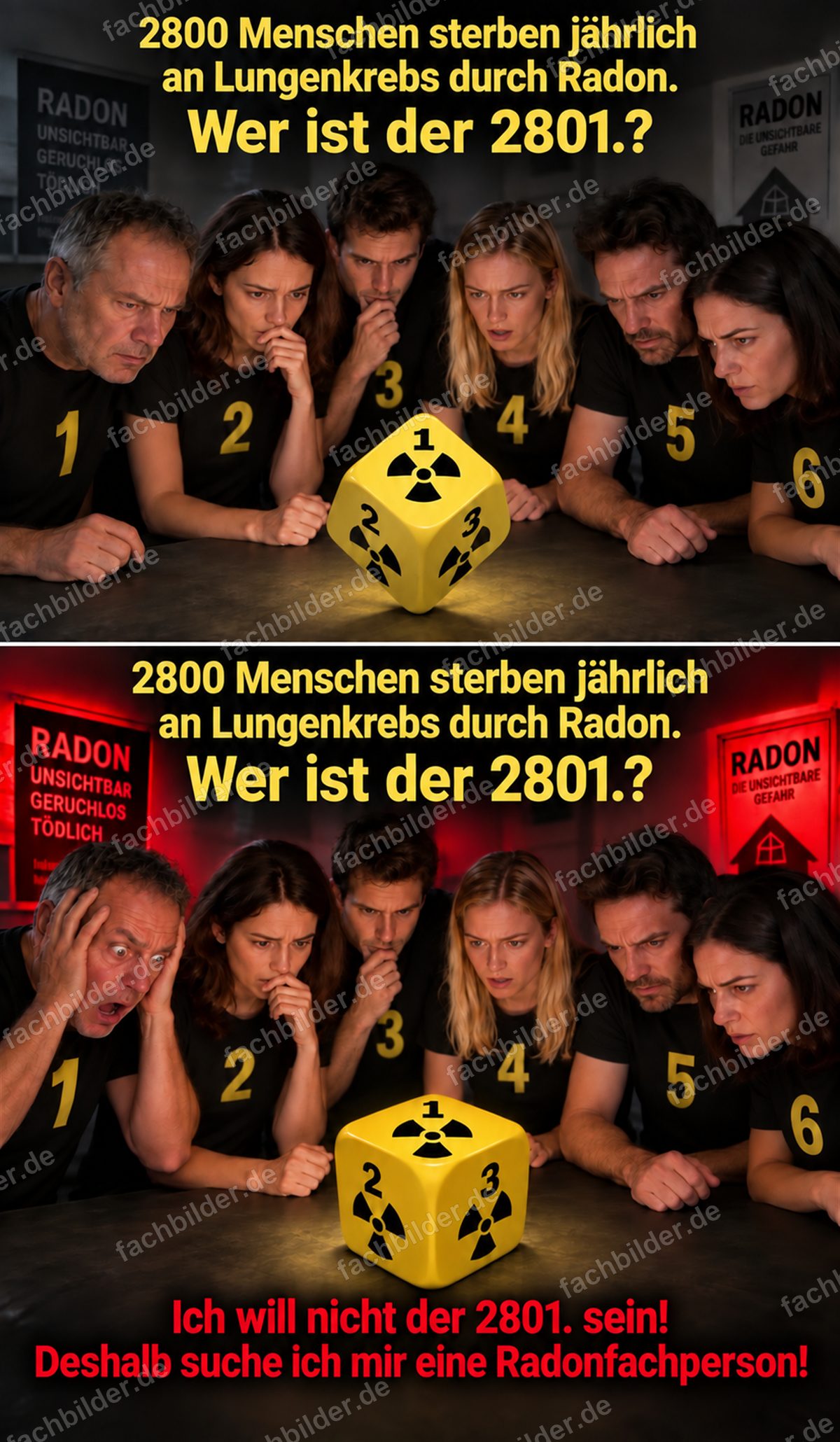 Radon-Würfel: Wer ist der 2801.? (Hochformat, 2 Szenen)