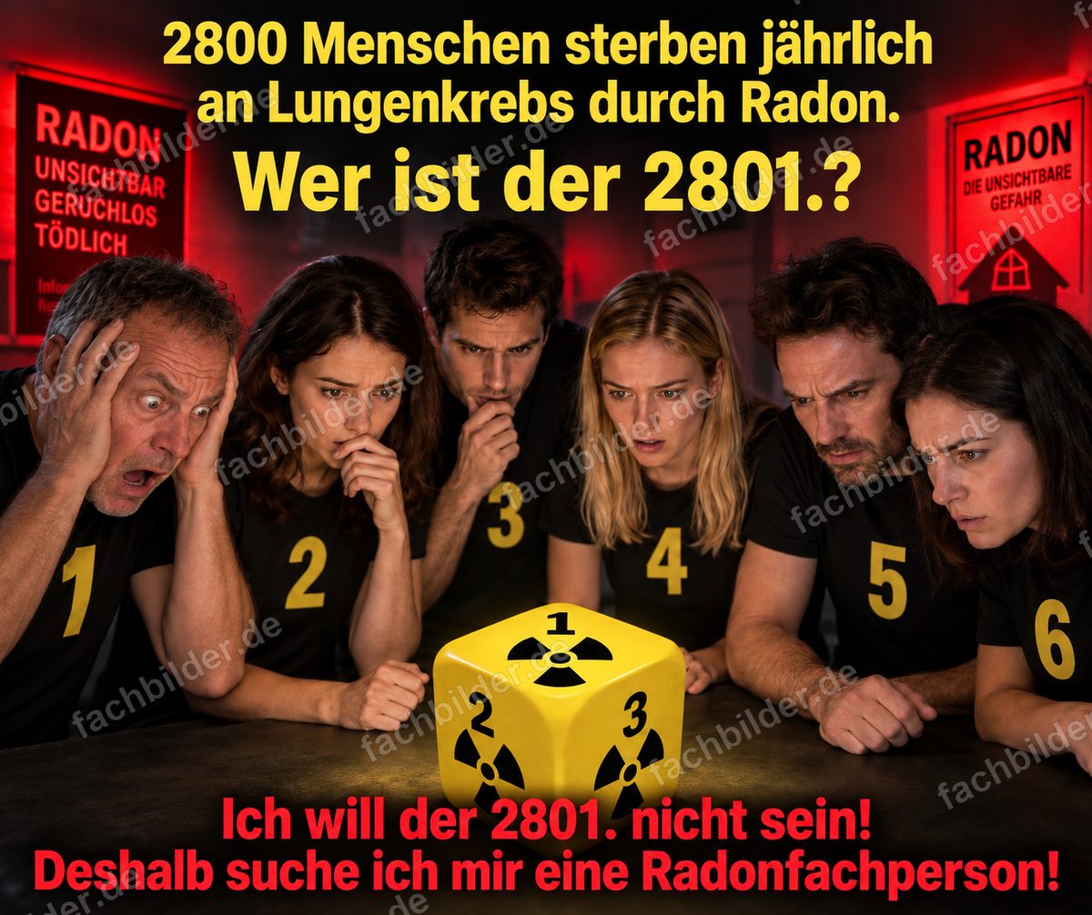 Radon-Würfel: Wer ist der 2801.? Mit Aufruf zur Radonfachperson