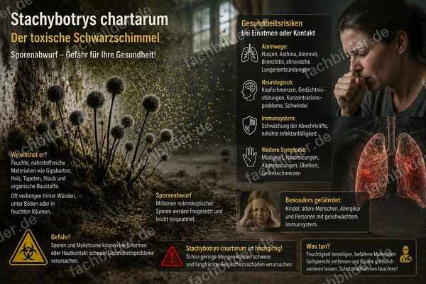 Stachybotrys chartarum: der toxische Schwarzschimmel
