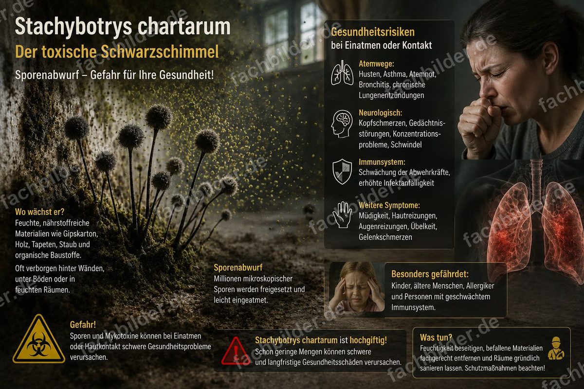 Stachybotrys chartarum: der toxische Schwarzschimmel