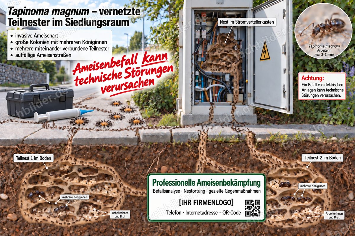 Tapinoma magnum im Siedlungsraum: Gele helfen