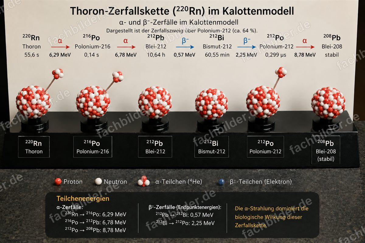 Thoron-Zerfallskette: Zweig über Polonium-212