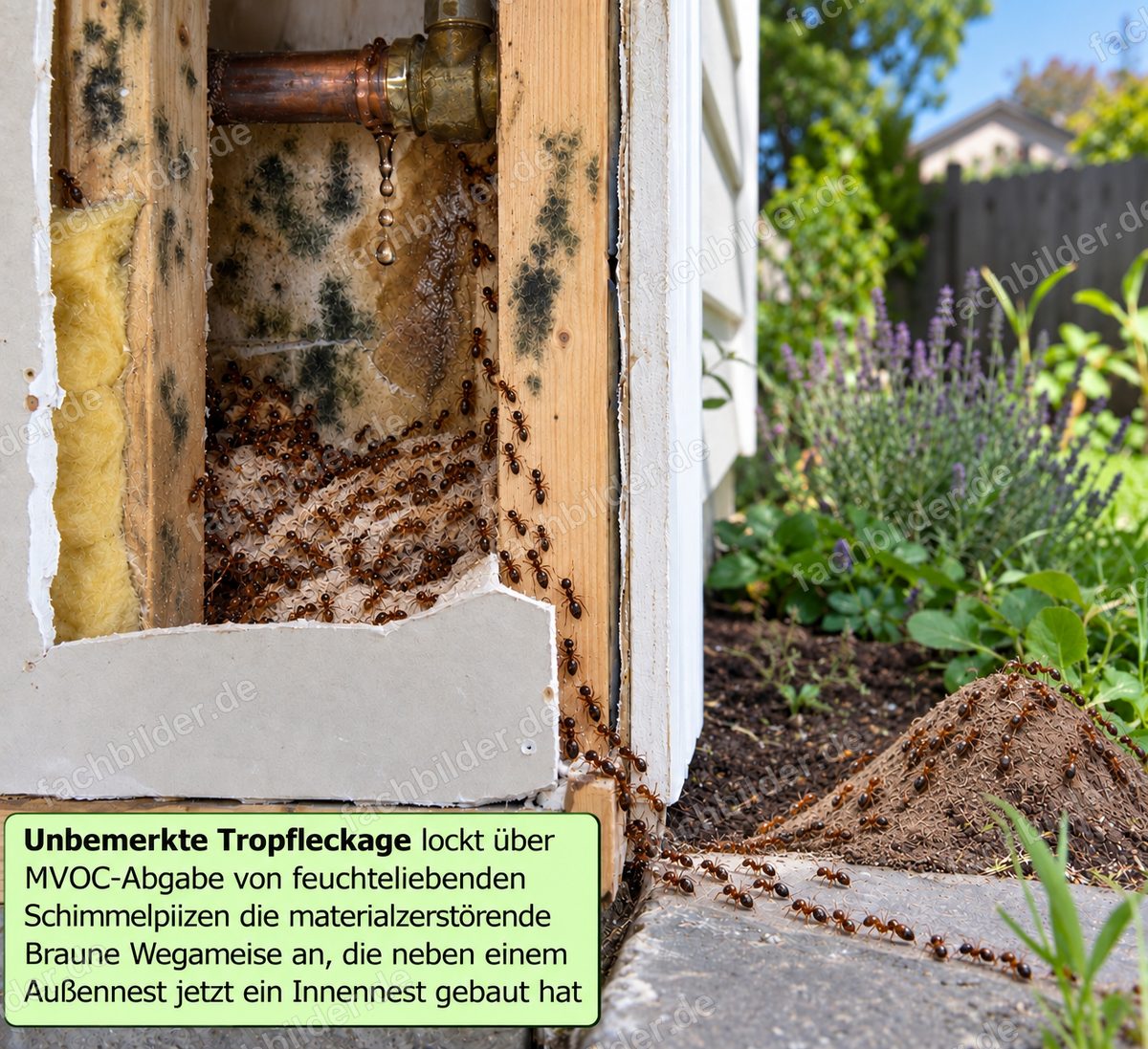 Tropfleckage: die Materialzerstörer wandern ein