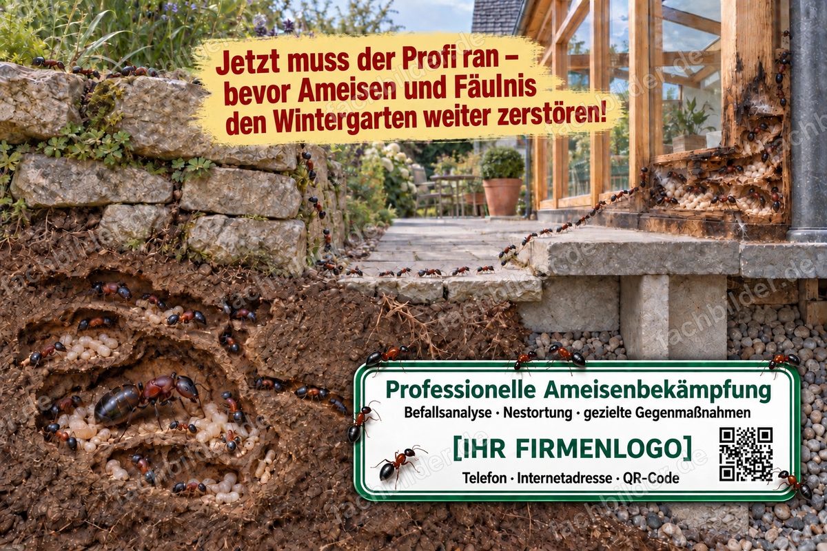 Wer rettet meinen Wintergarten vor Holzameisen?