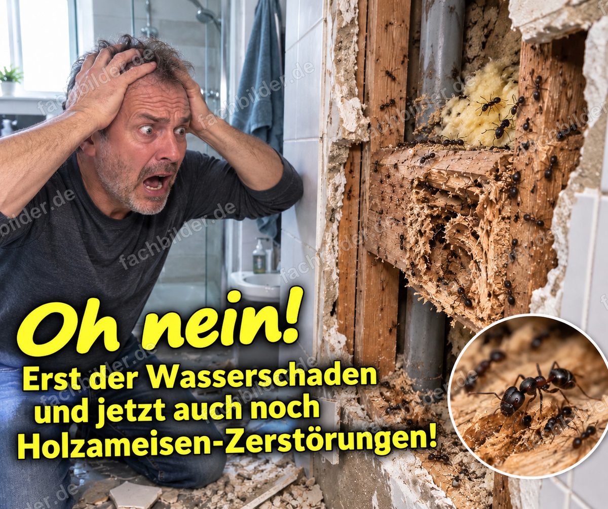 Zerstörung durch Holzameisen: oh nein